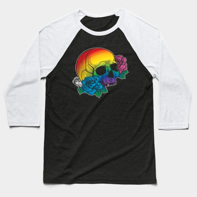 Pride Memento Mori Baseball T-Shirt by BeCreativeHere